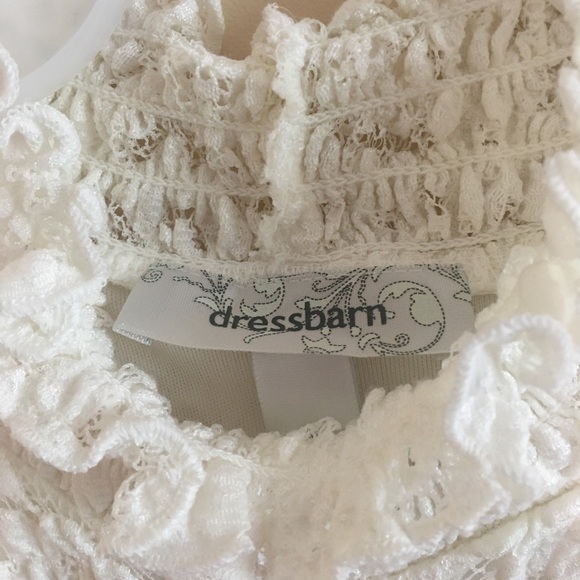 Dress Barn White Floral Lace Top - Picture 5 of 9